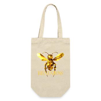 Bienenboss Imker Honig Dealer Bienenzüchter Bienen - Geschenkbeutel für Flaschen - Natur - Vorne
