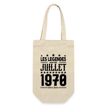 cadeau d'anniversaire Juillet 1970. Cadeau juillet - Sac à bouteille - nature - Devant