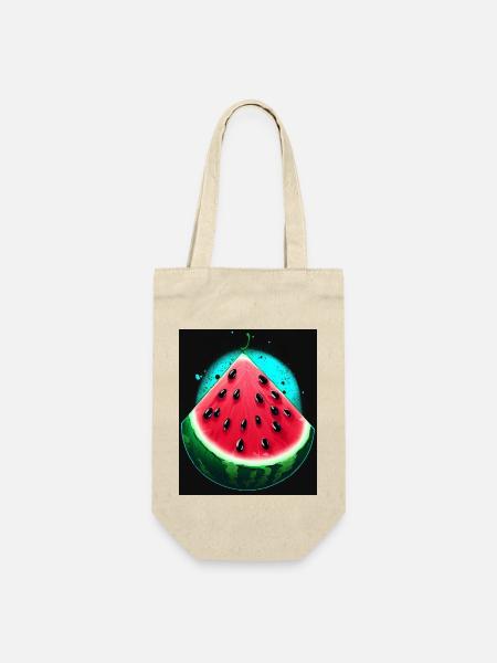 WASSERMELONE - Geschenkbeutel für Flaschen - Natur