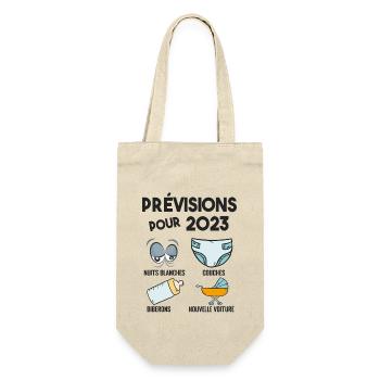 Prévisions pour 2023 Humour Futur Papa pour 2023 - Sac à bouteille - nature - Devant