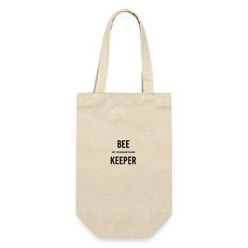 Lustig Imker, Imker Geschenk, Bienen Liebe, Funny - Geschenkbeutel für Flaschen - Natur - Vorne