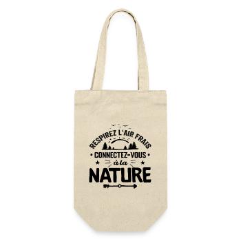Respirez L'Air Frais, Connectez-vous à La Nature - Sac à bouteille - nature - Devant