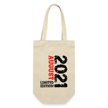 2021 August Limited Edition 2. Geburtstag Outfit - Geschenkbeutel für Flaschen - Natur - Vorne