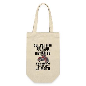 Motard Homme Moto Retraite Cadeau Motorcycle - Sac à bouteille - nature - Devant