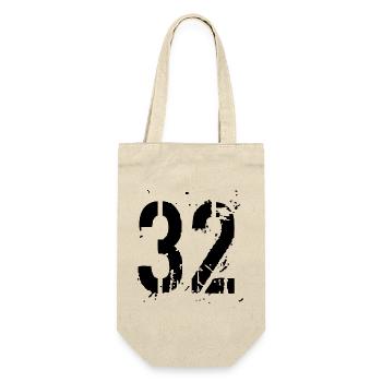 32 Nummer 32 - Geschenkbeutel für Flaschen - Natur - Vorne
