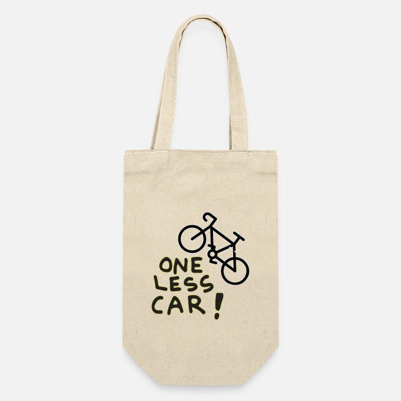 one less car - Geschenkbeutel für Flaschen - Natur