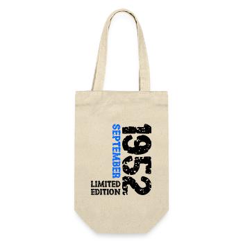 1952 September Limited Edition 71st Birthday Deco - Gift Bag for Bottles - nature - Front