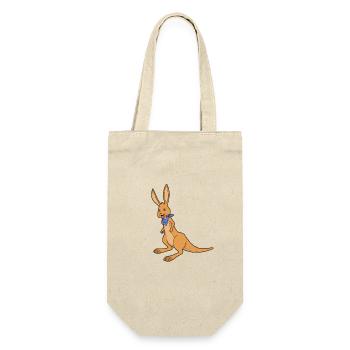 Kawaii Kangaroo - Gift Bag for Bottles - nature - Front