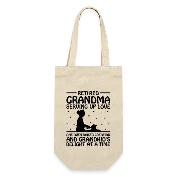 Boulangerie Grand-mère retraitée Pension Baker Pas - Sac à bouteille - nature - Devant