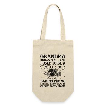 Boulangerie Grand-mère retraitée Pension Baker Pas - Sac à bouteille - nature - Devant
