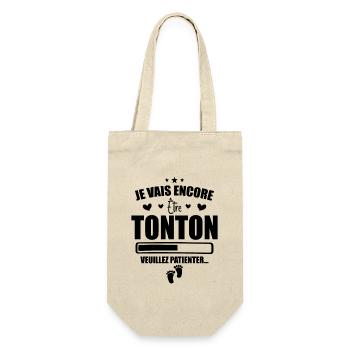 Je Vais Encore être Tonton - Nouveau Tonton Cadeau - Sac à bouteille - nature - Devant