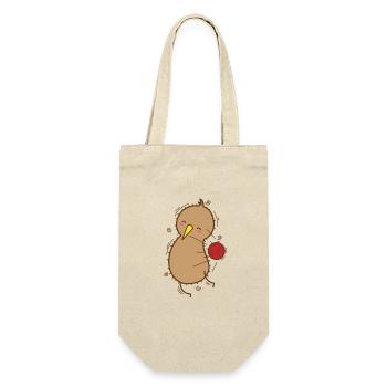Kiwi bird plays dodgeball with kiwi fruit - Gift Bag for Bottles - nature - Front
