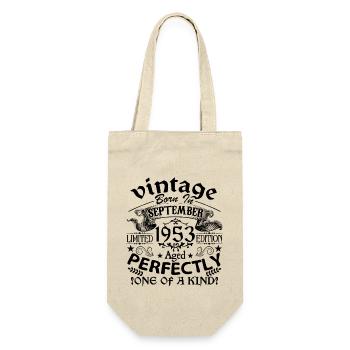 Septembre 1953 | Vintage 1953 | né en Septembre - Sac à bouteille - nature - Devant
