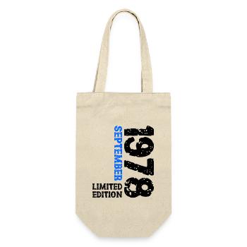 1978 September Limited Edition 45th Birthday Deco - Gift Bag for Bottles - nature - Front