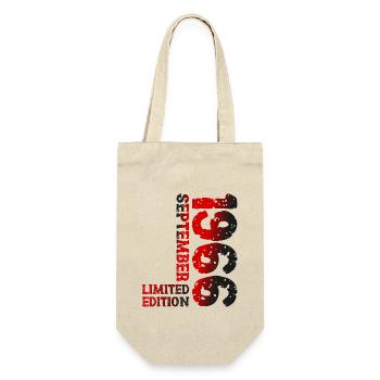 1966 Septembre Édition Limitée 57th Birthday Deco - Sac à bouteille - nature - Devant