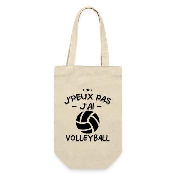 J'Peux Pas ! J'Ai Volleyball 🏐 - Sac à bouteille - nature - Devant