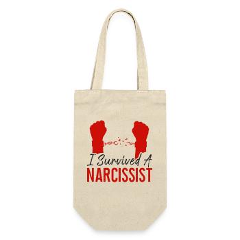 Happy Divorce Party I Survived A - Gift Bag for Bottles - nature - Front