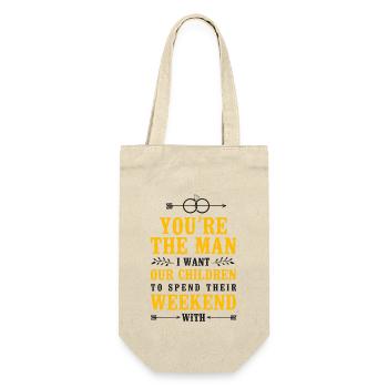 Happy Divorce Party You’re The Man - Sac à bouteille - nature - Devant