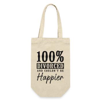 Happy Divorce Party 100% divorcé - Sac à bouteille - nature - Devant