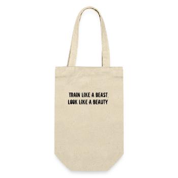 Fitness - Train like a beast, look like a beauty - Gift Bag for Bottles - nature - Front