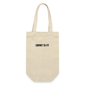 Fitness - Commit to fit - Gift Bag for Bottles - nature - Front