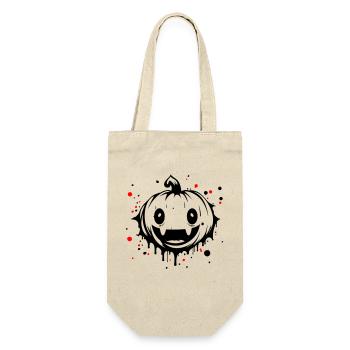 Pumpkin Creepy Halloween Silhouette - Gift Bag for Bottles - nature - Front