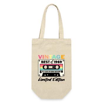 Best of 1969 - zum 55. Geburtstag Limited Edition - Geschenkbeutel für Flaschen - Natur - Vorne