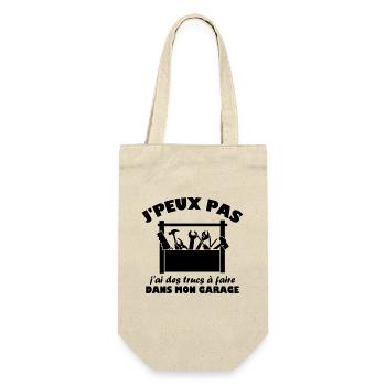 Je Peux Pas J'ai Des Trucs À Faire Dans Mon Garage - Sac à bouteille - nature - Devant