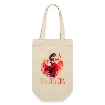 Cha Cha Cha Tanz Kubanischer Tanz Kuba Urlaub - Geschenkbeutel für Flaschen - Natur - Vorne