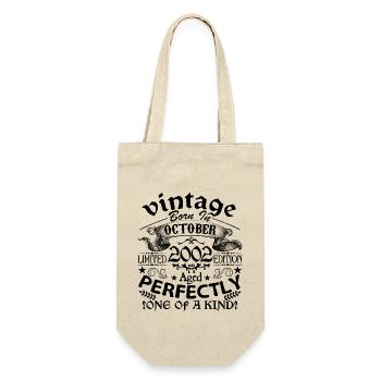 October 2002 | Vintage 2002 | born in October - Gift Bag for Bottles - nature - Front