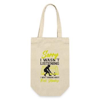 Field Hockey Sorry I Wasn't - Gift Bag for Bottles - nature - Front