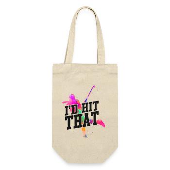 Field Hockey Watercolor I'd Hit - Gift Bag for Bottles - nature - Front