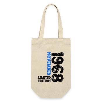 1968 November Limited Edition 55th Birthday Decoration - Gift Bag for Bottles - nature - Front
