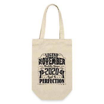 November 2020. Birthday Gift November 2020 - Gift Bag for Bottles - nature - Front