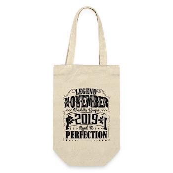 November 2019. Birthday Gift November 2019 - Gift Bag for Bottles - nature - Front