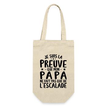 Preuve Que Papa Ne Fait Pas Que De L'escalade - Sac à bouteille - nature - Devant