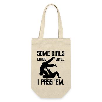 Jiu-jitsu Certaines filles chassent les garçons que je leur passe - Sac à bouteille - nature - Devant