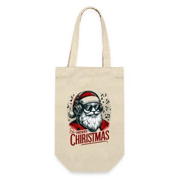 Merry Christmas Christmas Santa Claus - Gift Bag for Bottles - nature - Front