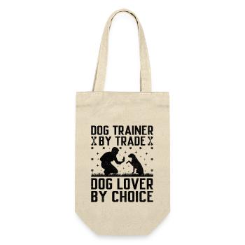 Dresseur de chiens Dressage de chiens Dressage de chiens Soins aux animaux de compagnie Pr - Sac à bouteille - nature - Devant