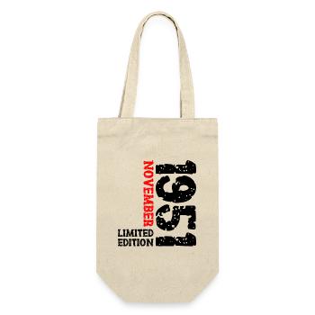 1951 November Limited Edition 72nd Birthday Decoration - Gift Bag for Bottles - nature - Front