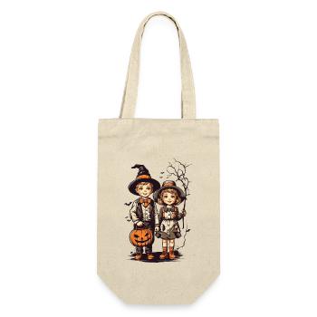 Vintage Halloween Kids Trick or Treat Fest - Gift Bag for Bottles - nature - Front