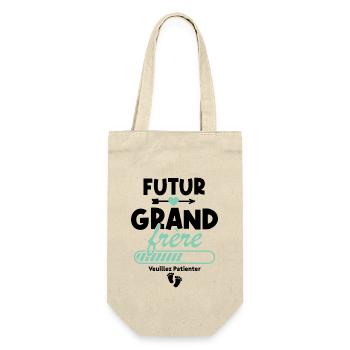 Futur grand frère veuillez patienter - Sac à bouteille - nature - Devant