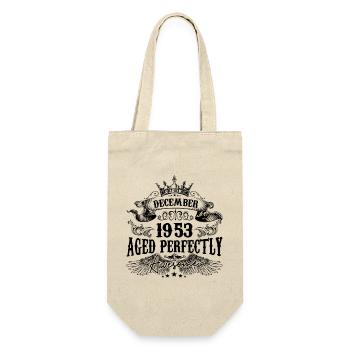 Birthday 1953 December 1953 born in December - Gift Bag for Bottles - nature - Front