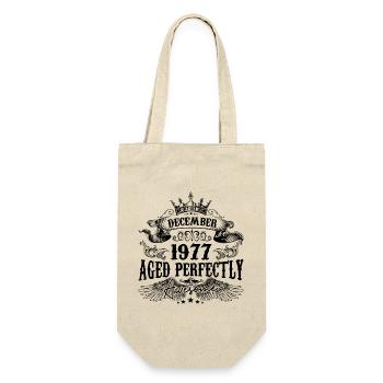 Birthday 1977 December 1977 born in December - Gift Bag for Bottles - nature - Front