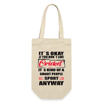 It's Okay If You Don't Like cricket - Geschenkbeutel für Flaschen - Natur - Vorne