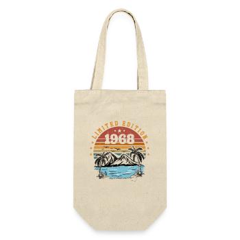 1968 Vintage Retro Anniversary Gift Born in 1968 - Gift Bag for Bottles - nature - Front