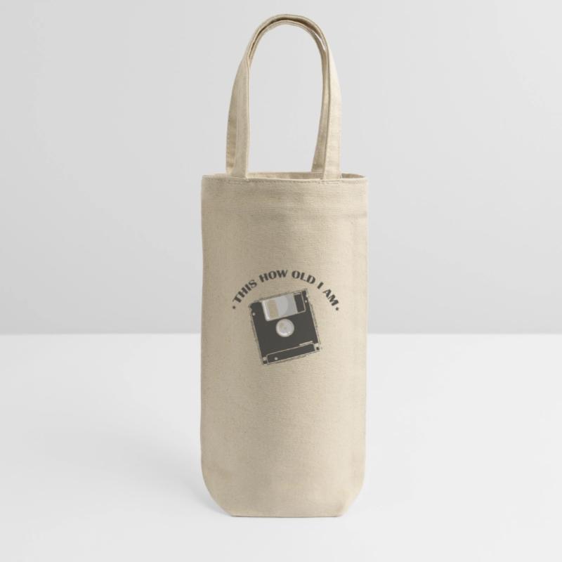 This how old I am diskette retro memory module Gift Bag for Bottles
