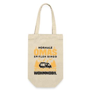 Normale Omas Spielen Bingo Coole Omas Fahren - Geschenkbeutel für Flaschen - Natur - Vorne