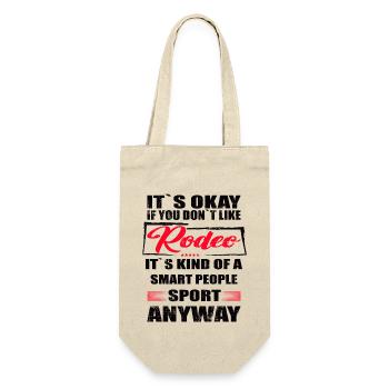 It's Okay If You Don't Like rodeo - Geschenkbeutel für Flaschen - Natur - Vorne