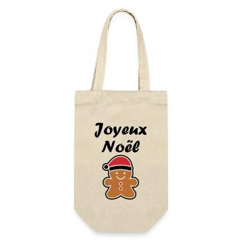 Joyeux noel pain d'épice - Sac à bouteille - nature - Devant